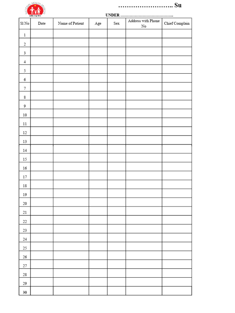 OPD Register | PDF