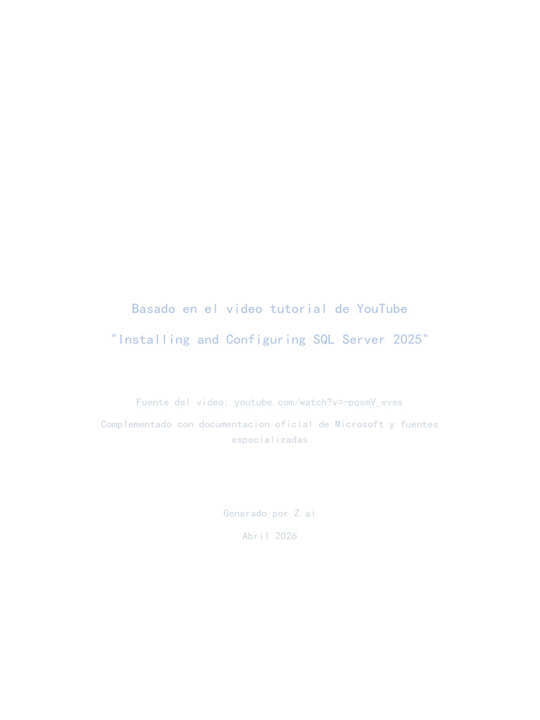 Guia Completa SQL Server 2025 | PDF | Servidor SQL de Microsoft | Bases ...