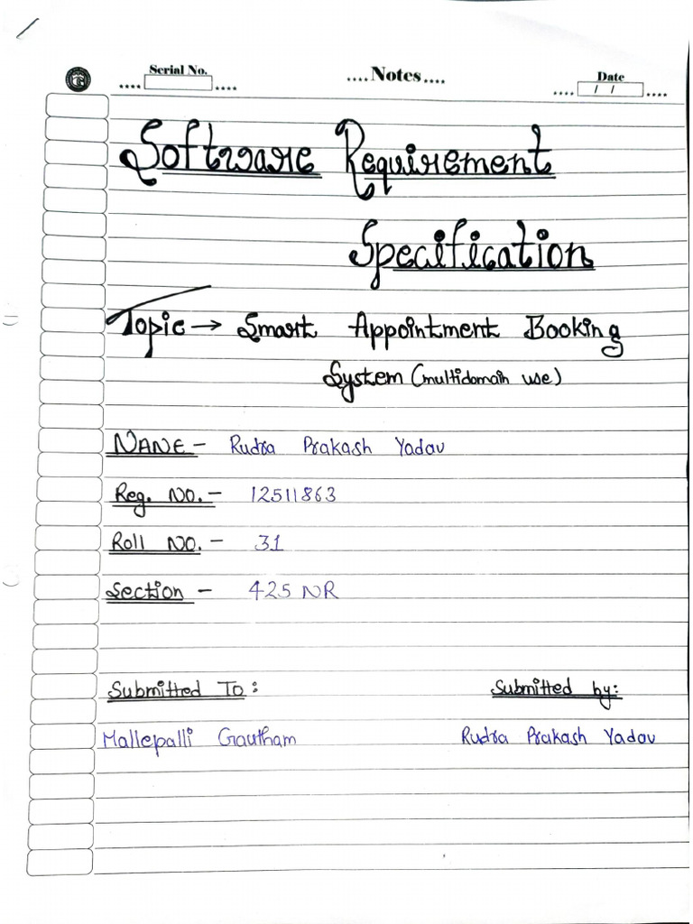 SRS Sample | PDF