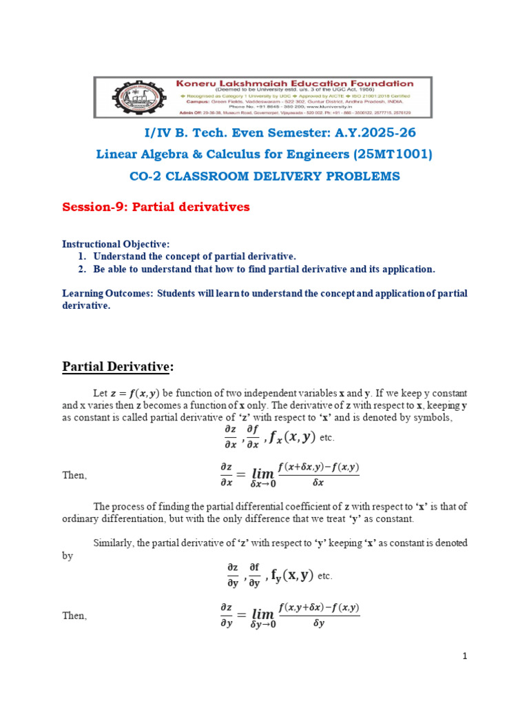 Co 2 Material | PDF | Derivative | Differential Calculus