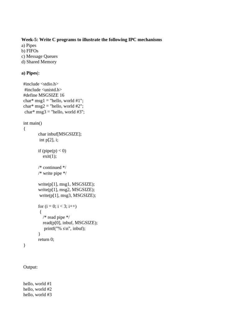 OS Week-5 | PDF | C++ | Computer Science