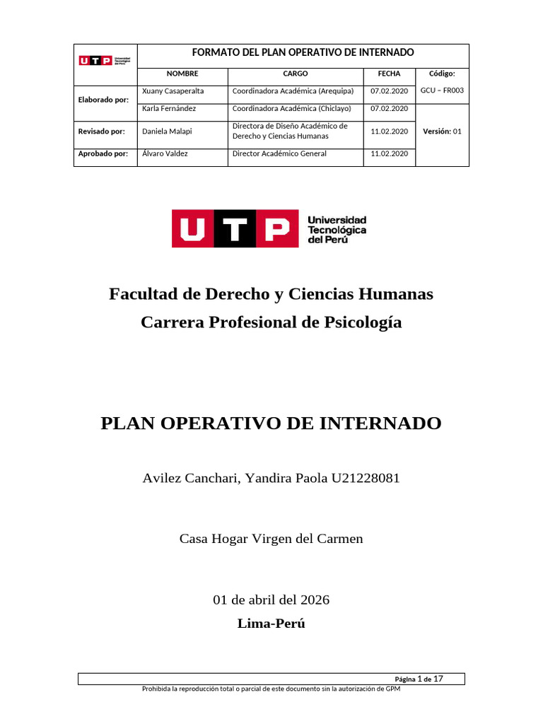 Plan 1 | PDF | Salud mental | Sicología