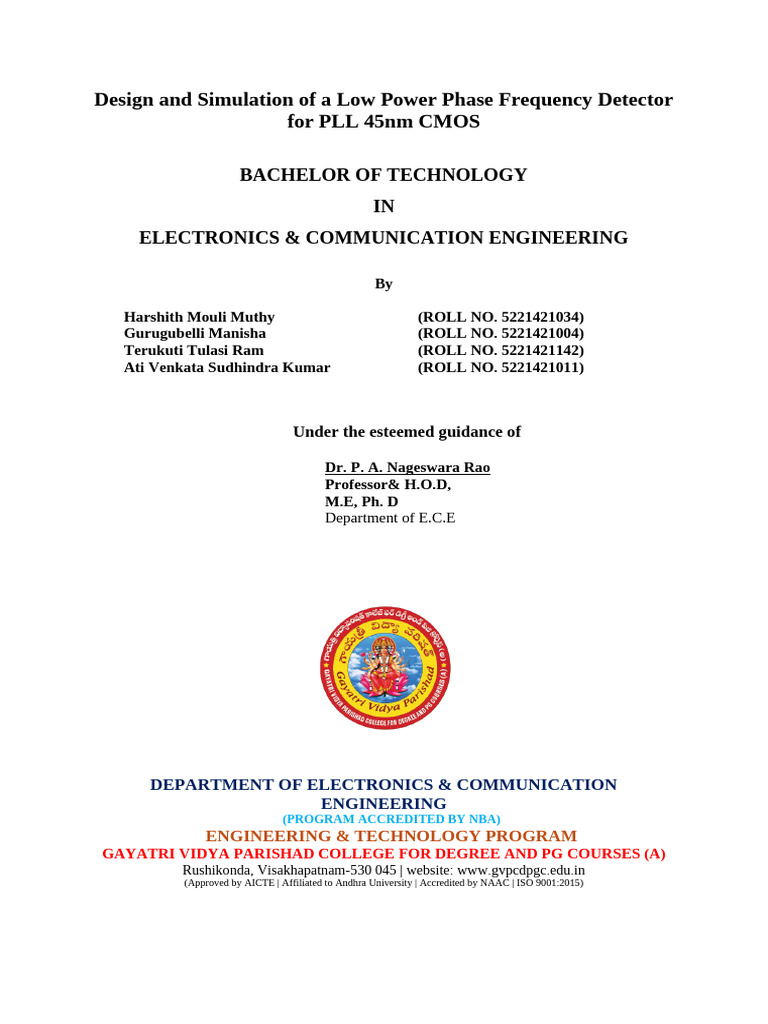 Design and Simulation of a Low Power Phase Frequency Detector for PLL ...