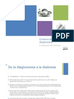 Criterios Diagnosticos de Disglucemia