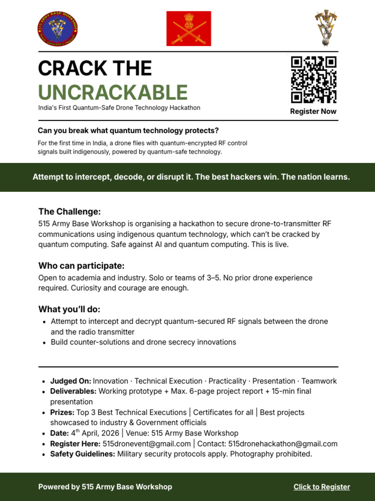 Army Drone Hackathon 2026 | PDF