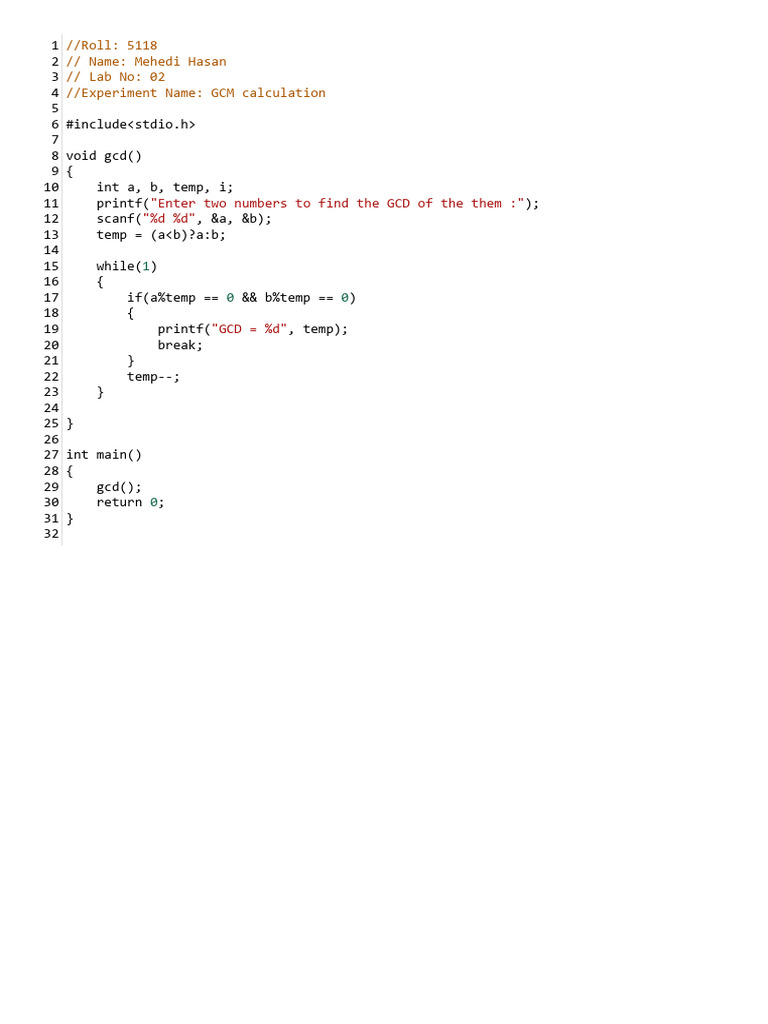 Lab- 2 GCM Calculation | PDF