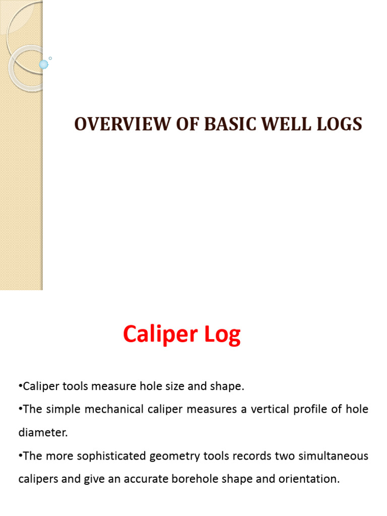 Basic Well Logs | PDF | Gamma Ray | Electron