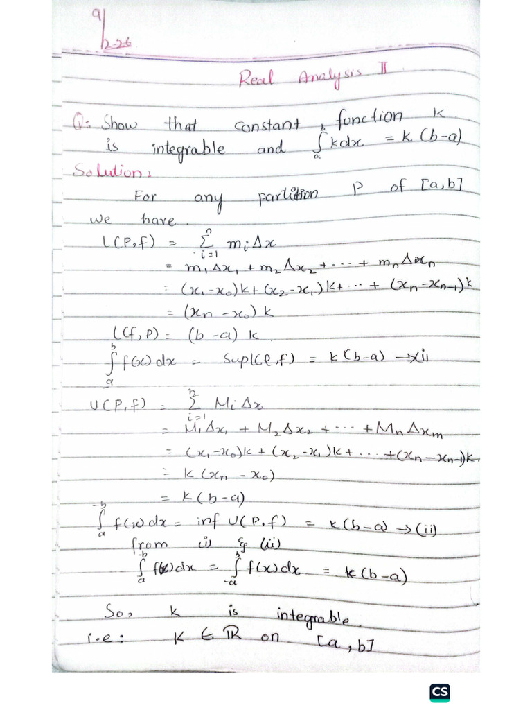 Real Analysis 2 | PDF