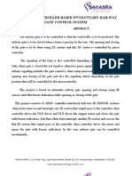 77.arm Microcontroller Based Involuntary Railway Gate Control System.