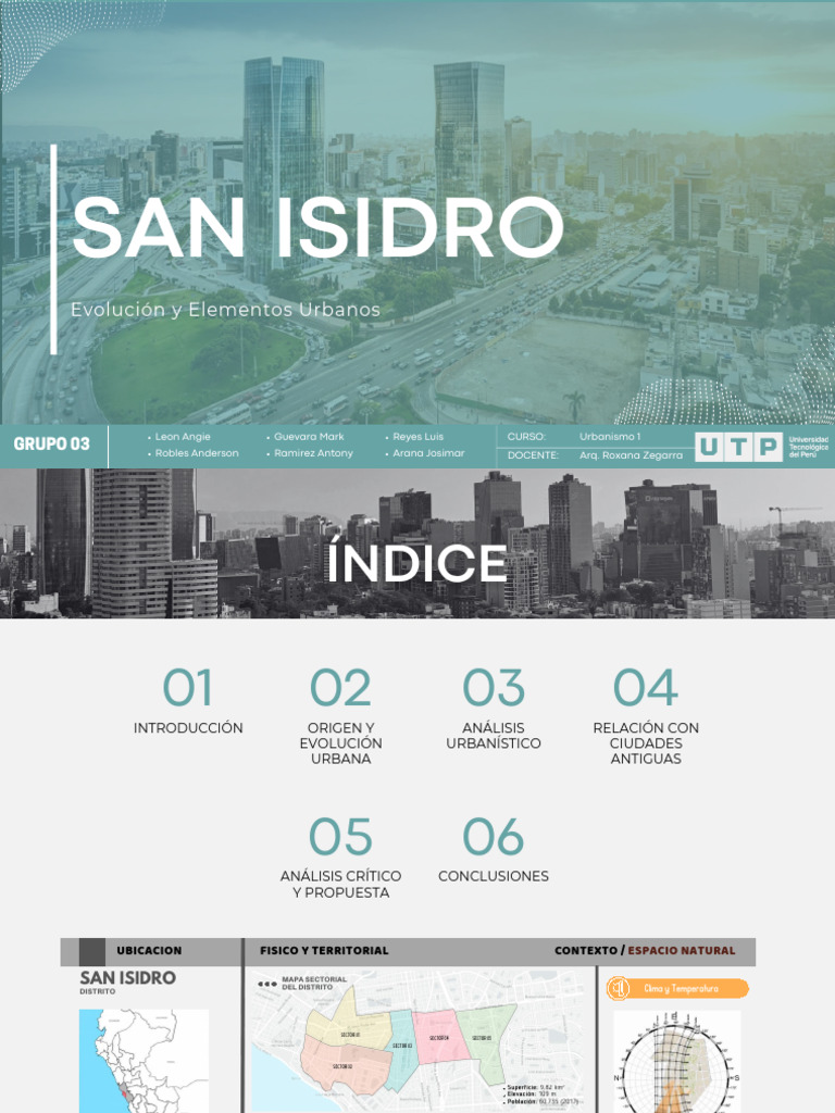 San Isidro . Urbanismo G3 | PDF | Lima