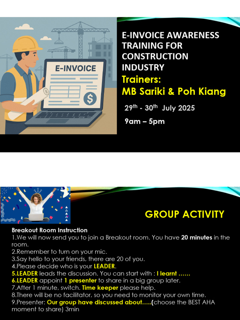 E-Invoice Notes 29-30Jul Day2 | PDF | Regulatory Compliance ...