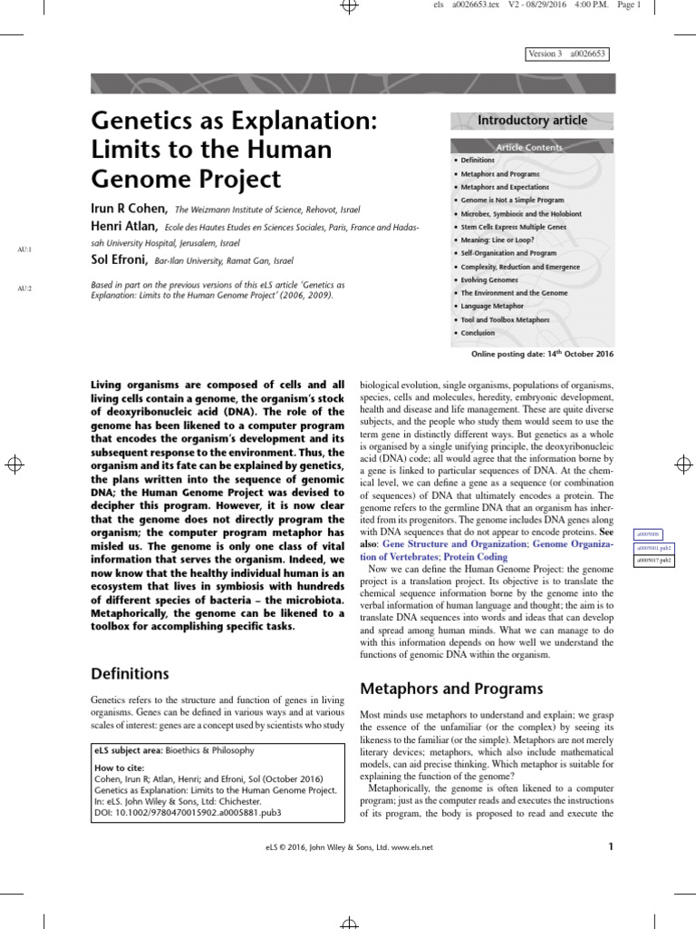 R8 - Human Genome Project | PDF | Rna Splicing | Gene