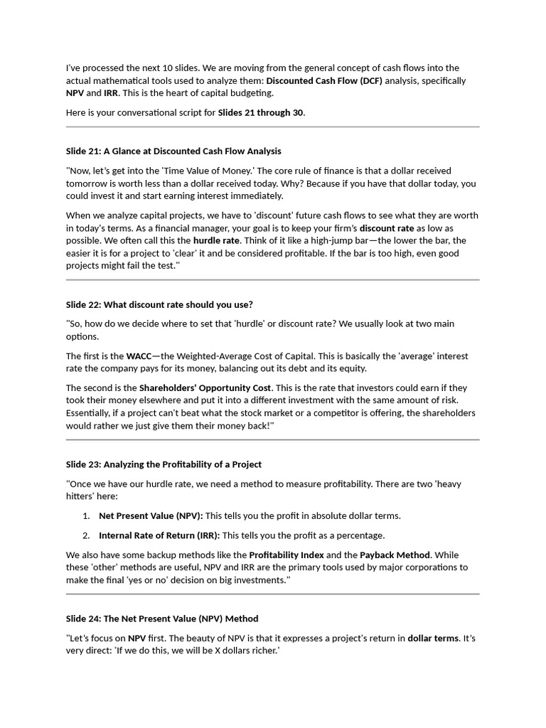 Project Finance Data | PDF | Net Present Value | Internal Rate Of Return