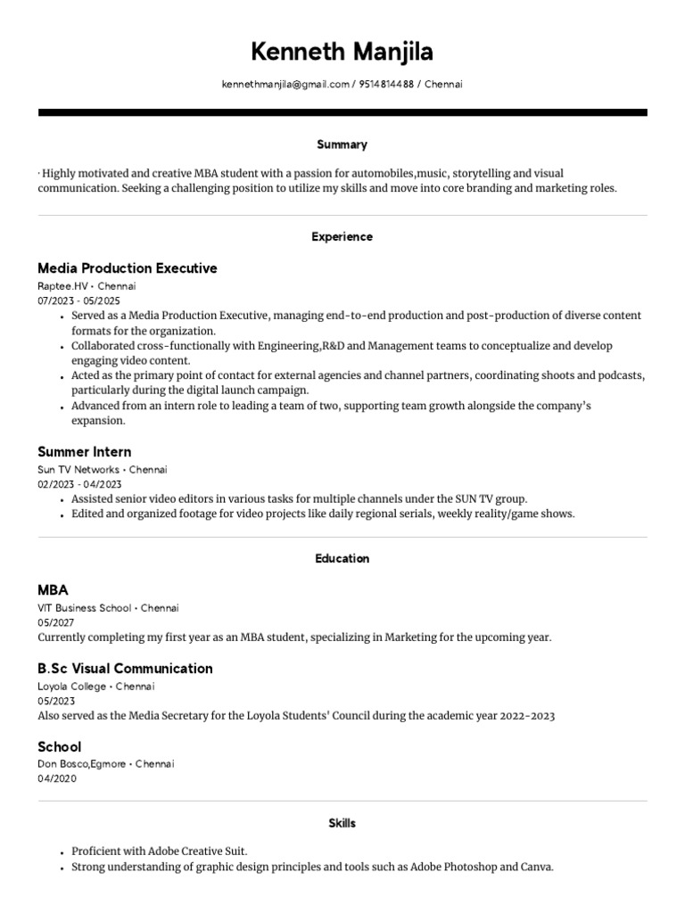 Resume - Kenneth | PDF
