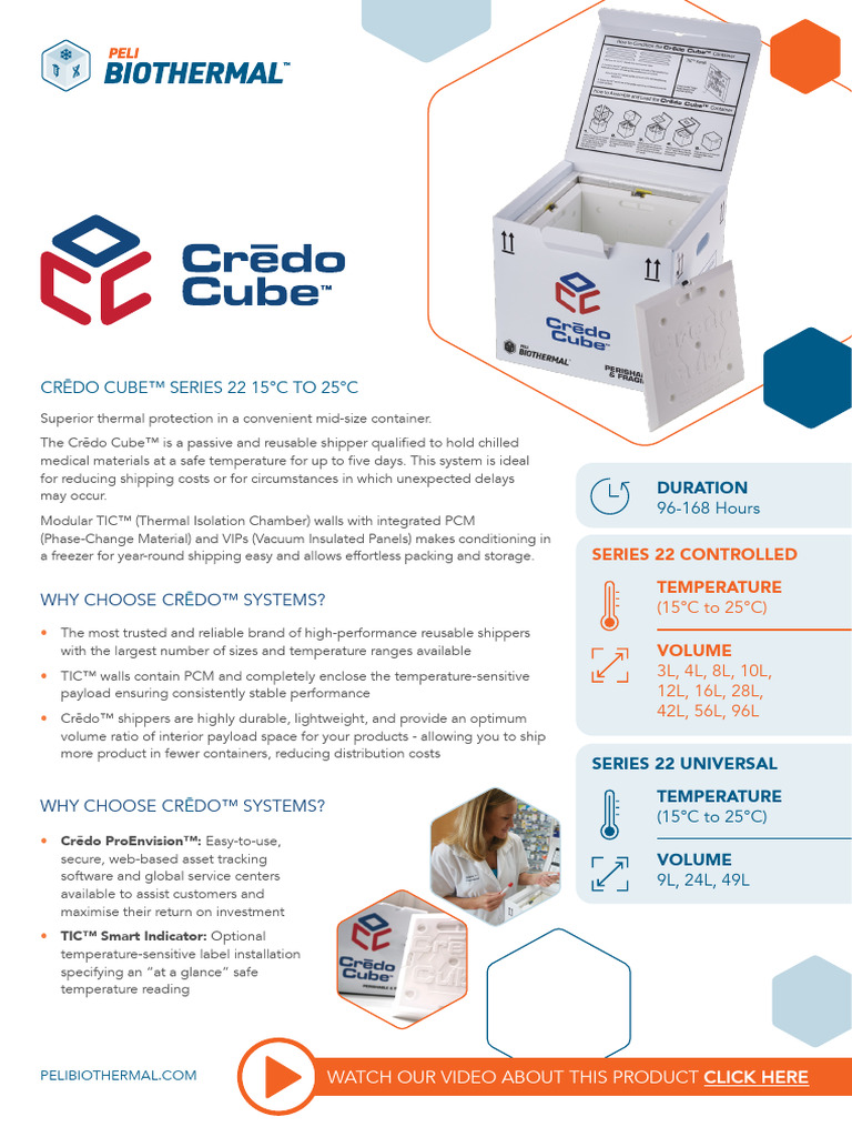 Credo Cube Series 22 Product Sheet | PDF | Building Engineering