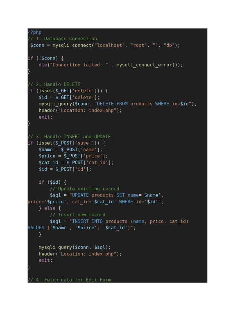 Php Code Foreign Key | PDF | Databases | Data Management