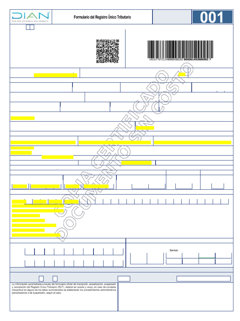 Rut Ejemplo | PDF