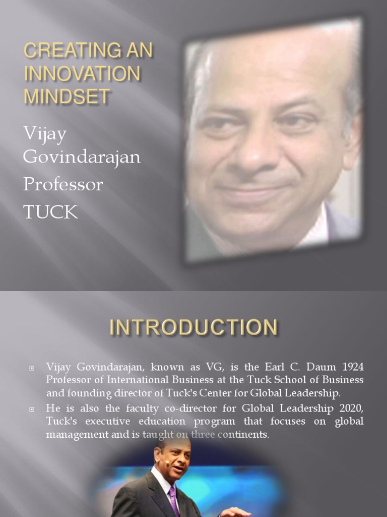 Creating An Innovation Mindset Pdf Business Economies