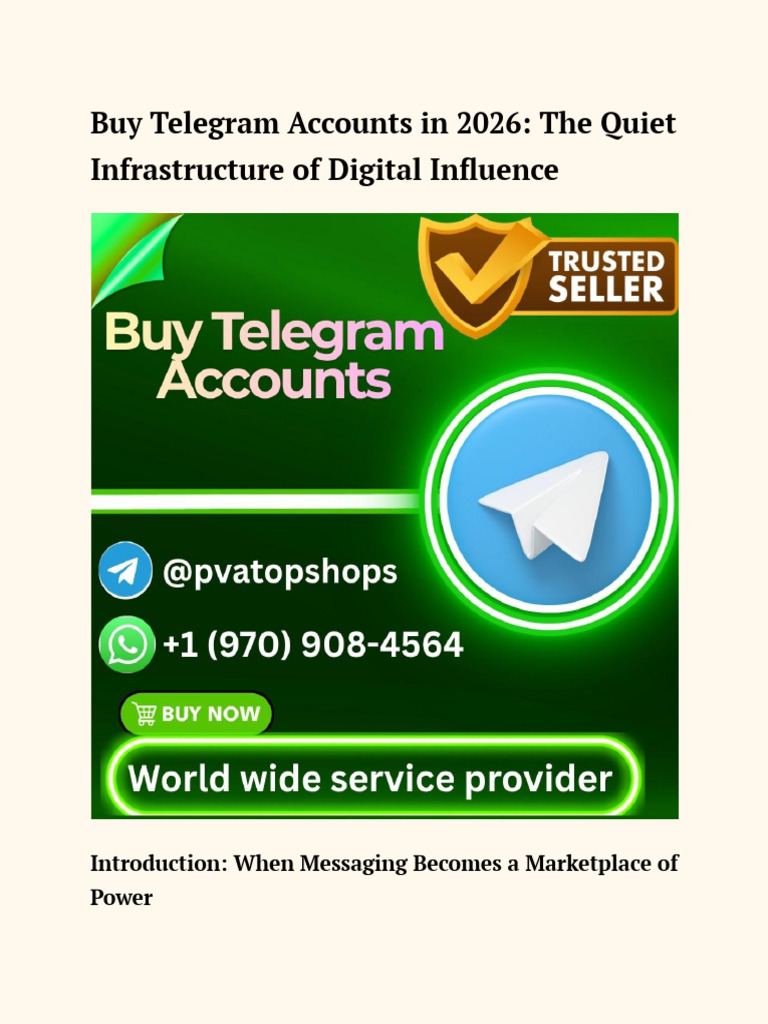 Buying Telegram Accounts For Channels & Groups | PDF | Communication ...