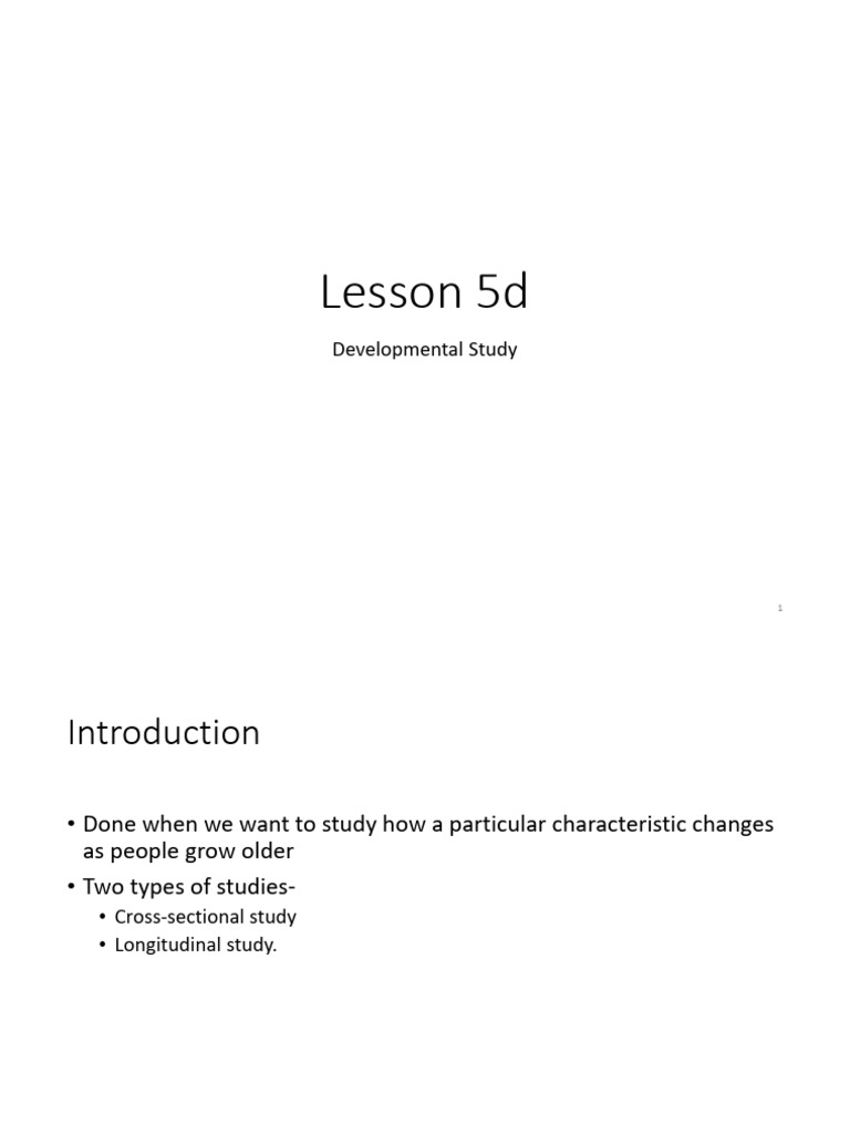 Lesson 5d - Developmental Study(1) | PDF | Structural Equation Modeling ...