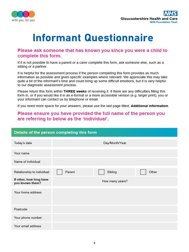 Glos-adult-ADHD-questionnaire-v00r03-FINAL | PDF | Attention Deficit ...