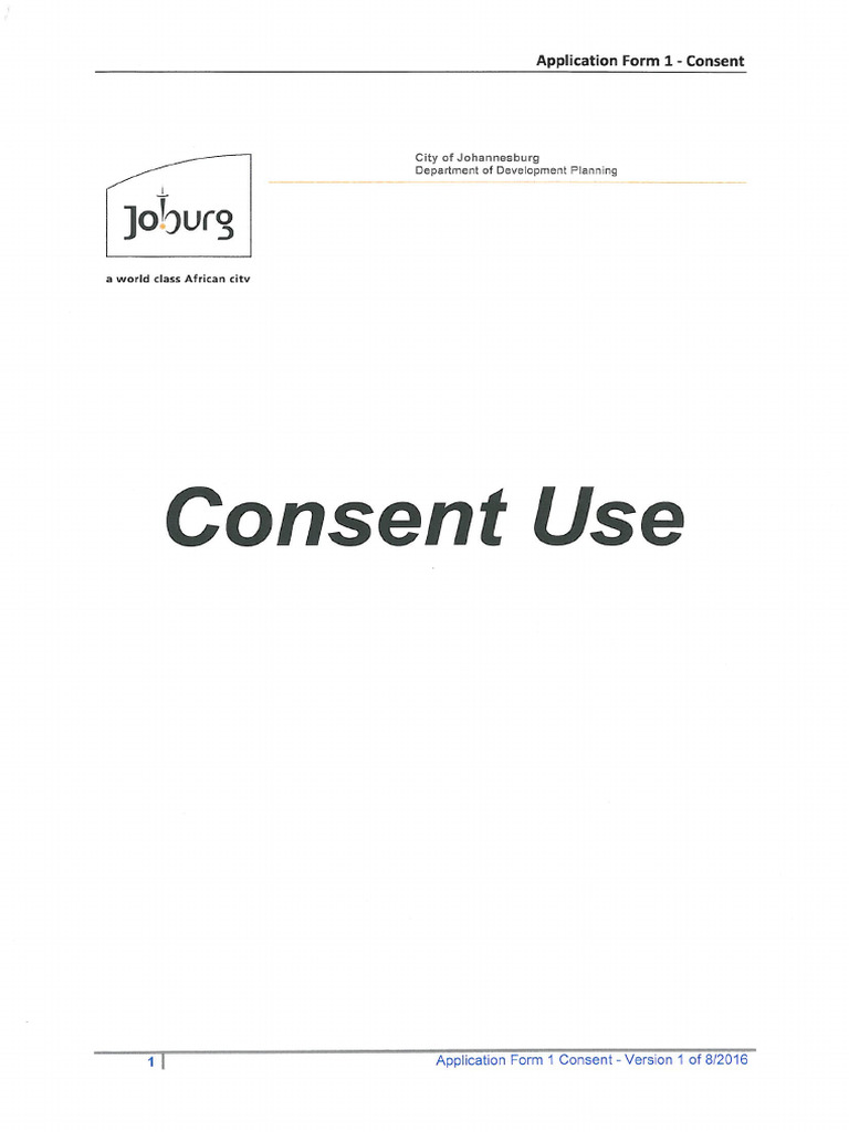 Form 1 Consent-use | PDF