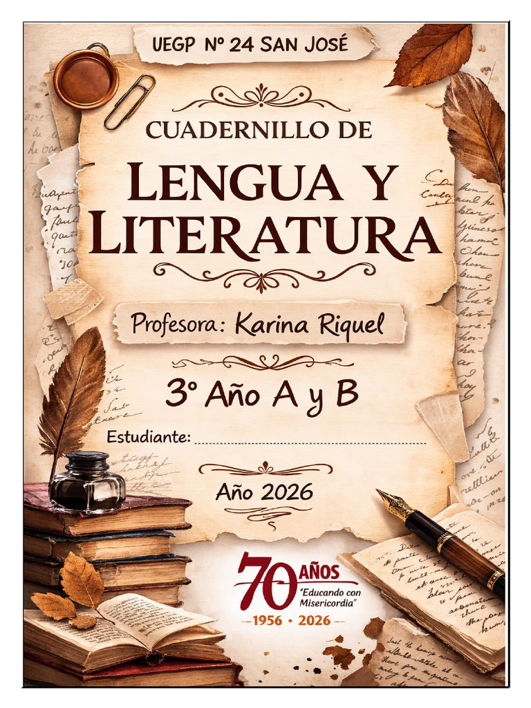 Cuadernillo Lengua Y Literatura 2026 | PDF | Infografia | Comunicación