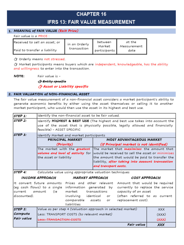 IFRS 13_Fair Value Measurement | PDF | Fair Value | Valuation (Finance)