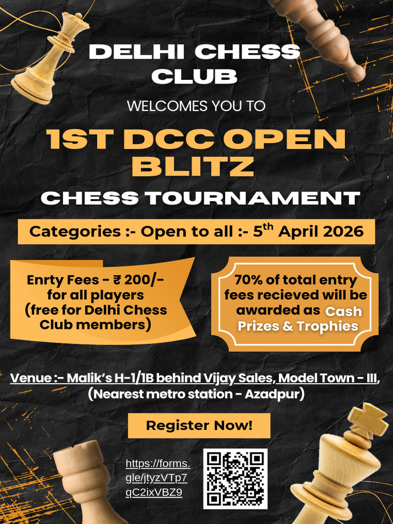 1st DCC Open Blitz Chess Tournament-1 | PDF | Abstract Strategy Games ...
