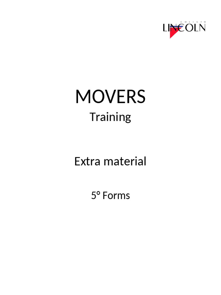 Movers Extra Material (1) | PDF