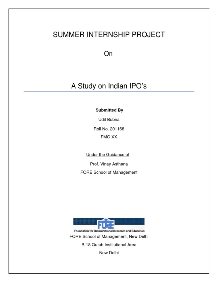 Indian IPO Performance Analysis | PDF | Initial Public Offering | Investing