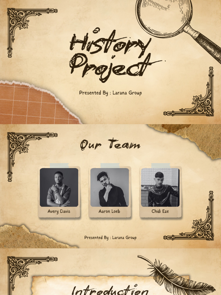 Beige Vintage History Project Presentation | PDF