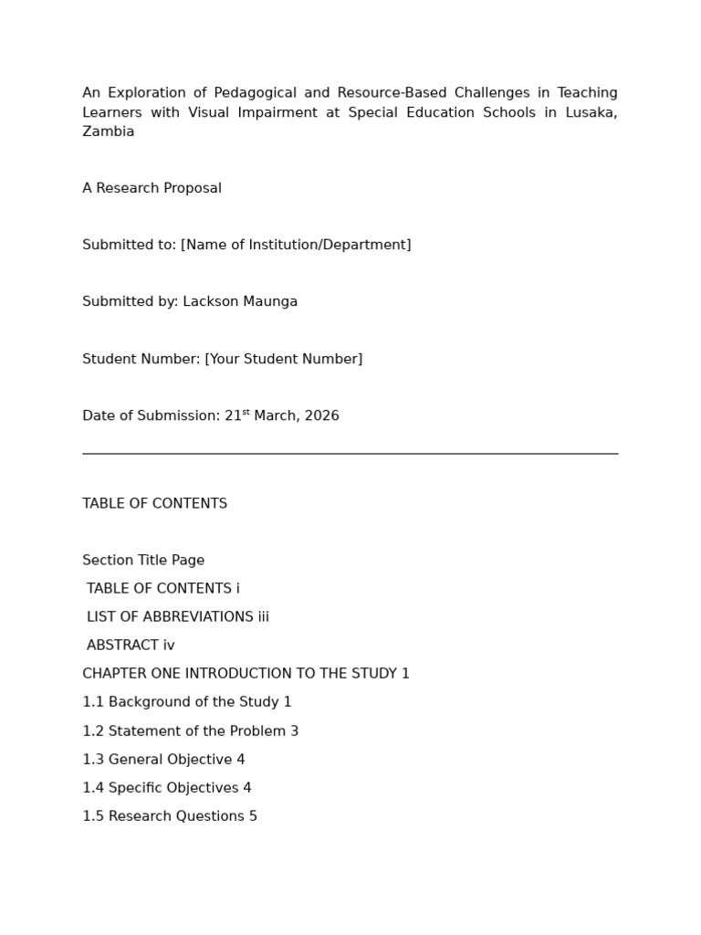 Research Proposal | PDF | Special Education | Pedagogy