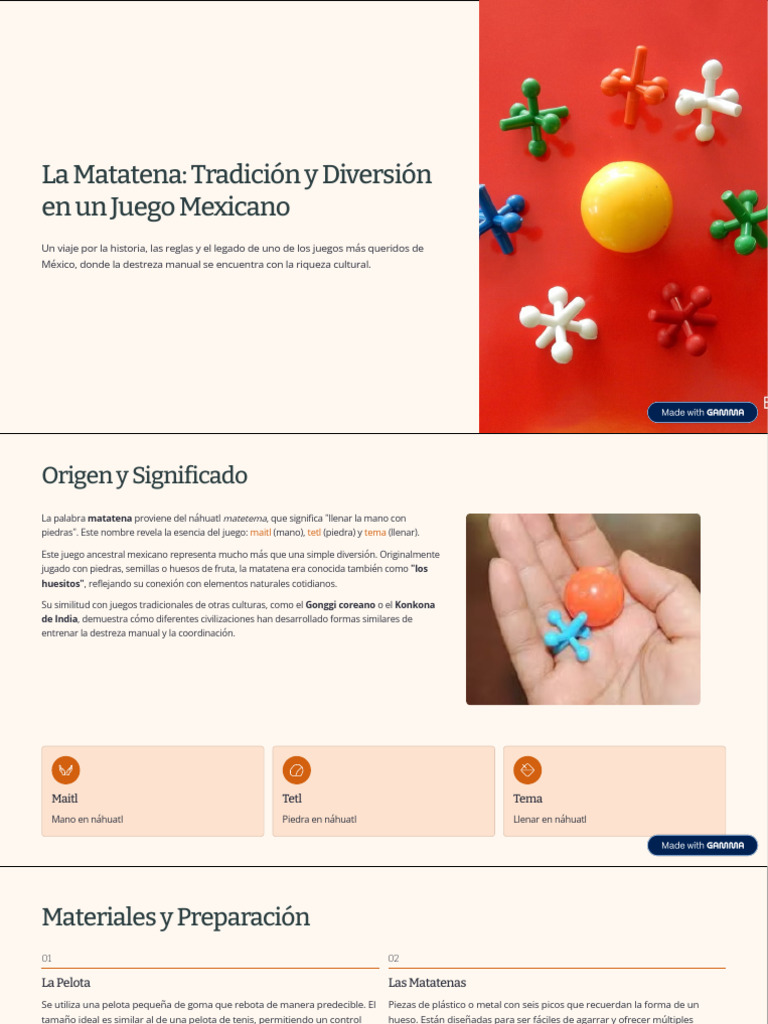 La Matatena Tradicion y Diversion en Un Juego Mexicano | PDF
