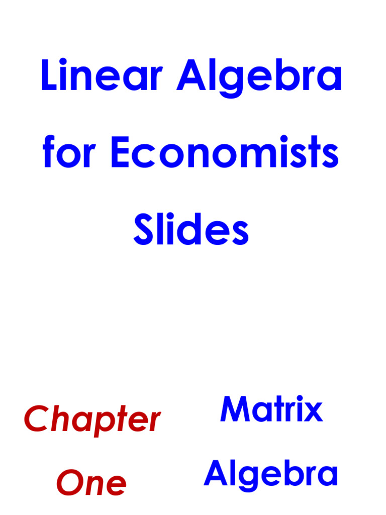 Chap 1 | PDF | Matrix (Mathematics) | Vector Space