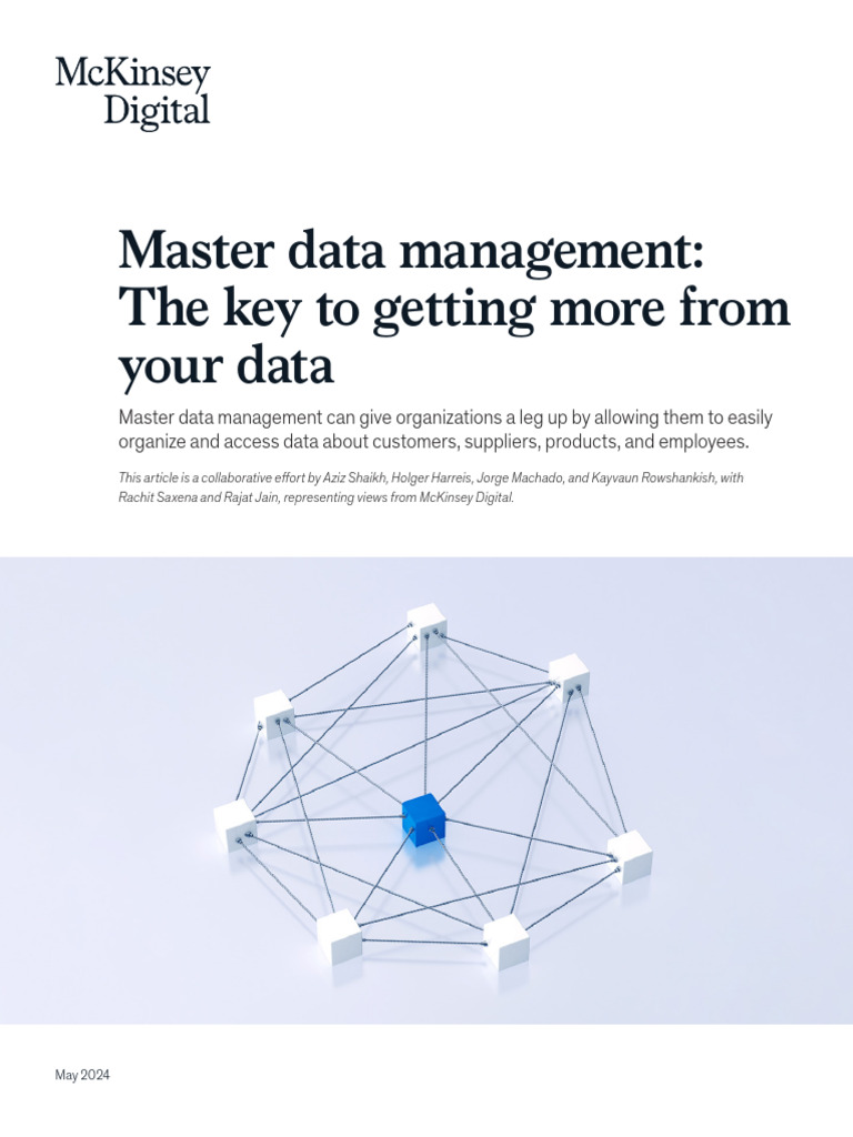 Master Data Management the Key to Getting More From Your Data | PDF ...