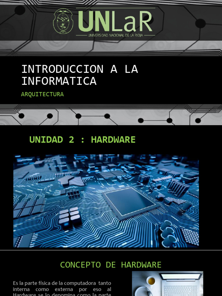 Unidad 2 - Hardware 2025 | PDF | Hardware de la computadora | Periférico