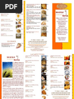 Menu con calorie Menutrix caffetteria