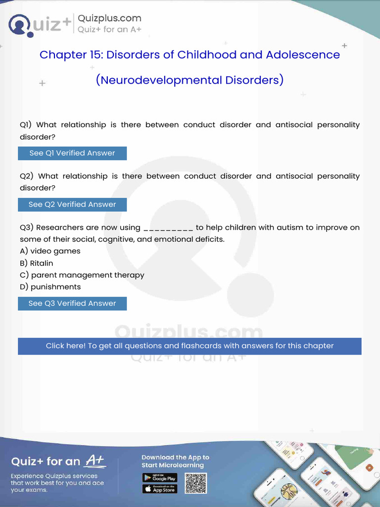 What Relationship is There Between Conduct Disorder and Antisocial ...