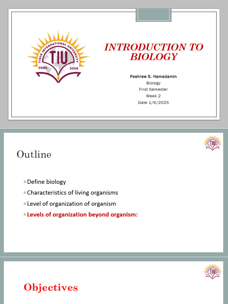 Lab 1 Introduction to Biology Autosaved | PDF | Biology | Organisms
