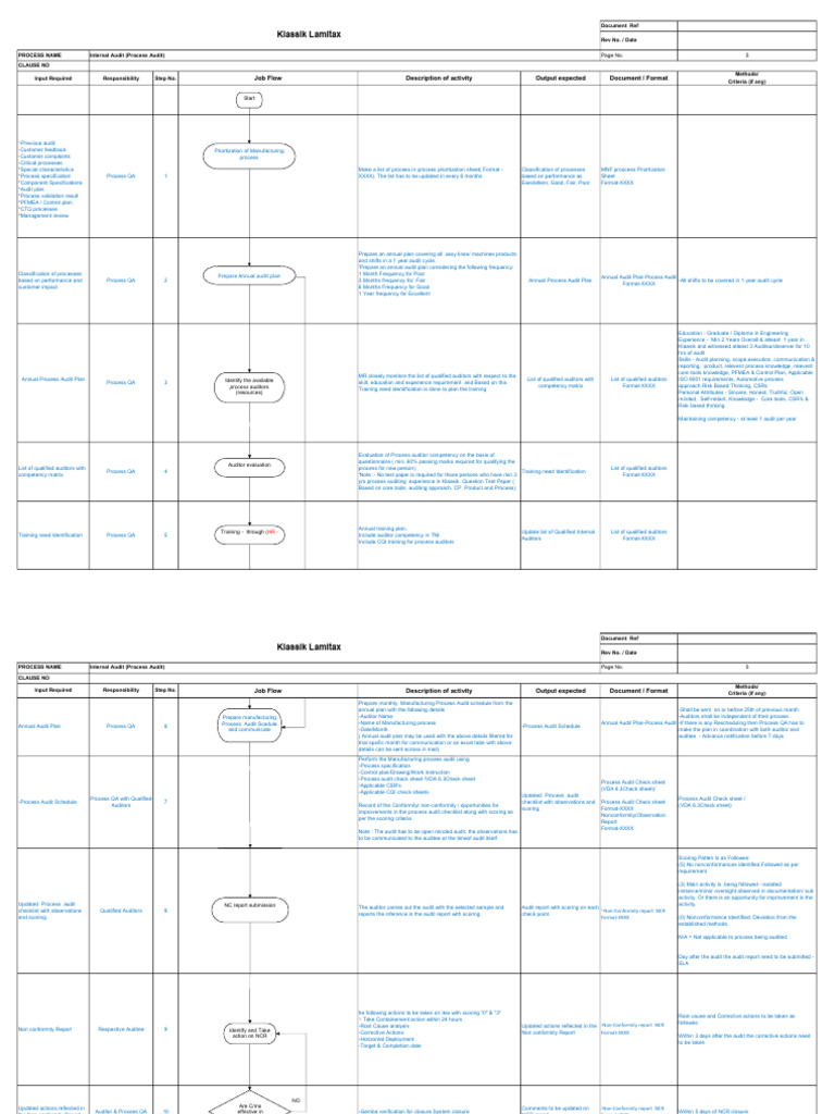 4.PFD Process Audit | PDF | Audit | Auditor's Report
