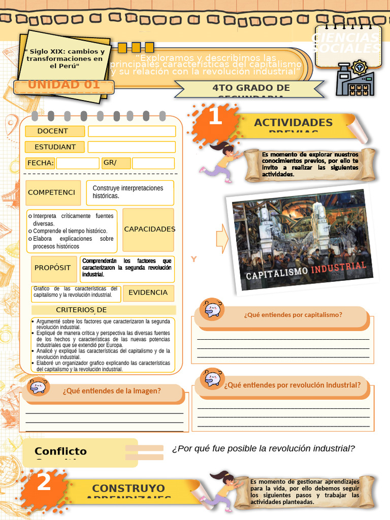 Ficha de Actividad CCSS 4°ses2 - Semana 2 | PDF | Economias | Business