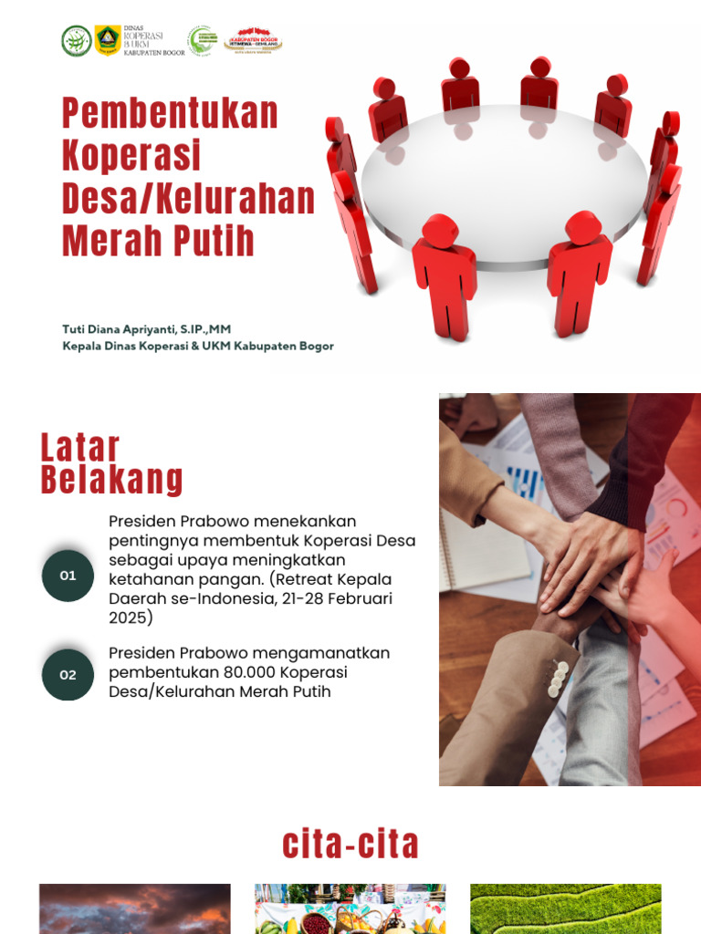 Pembentukan KDMP - Diskopkabbogor | PDF