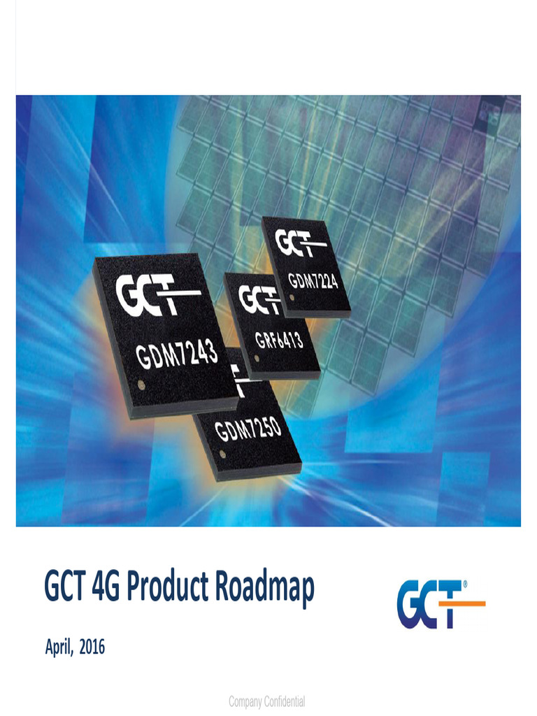 GCT 4G Product Roadmap Update 160405 Rev3 | PDF | Software Defined ...