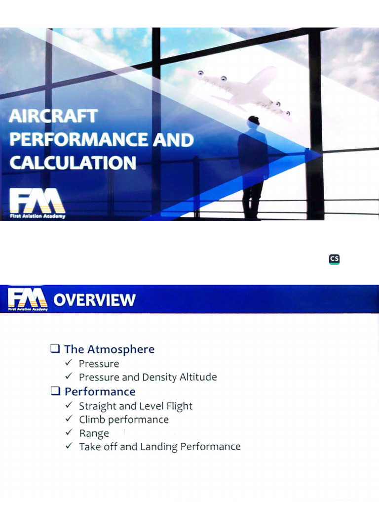 Aircraft Performance and Calculation | PDF