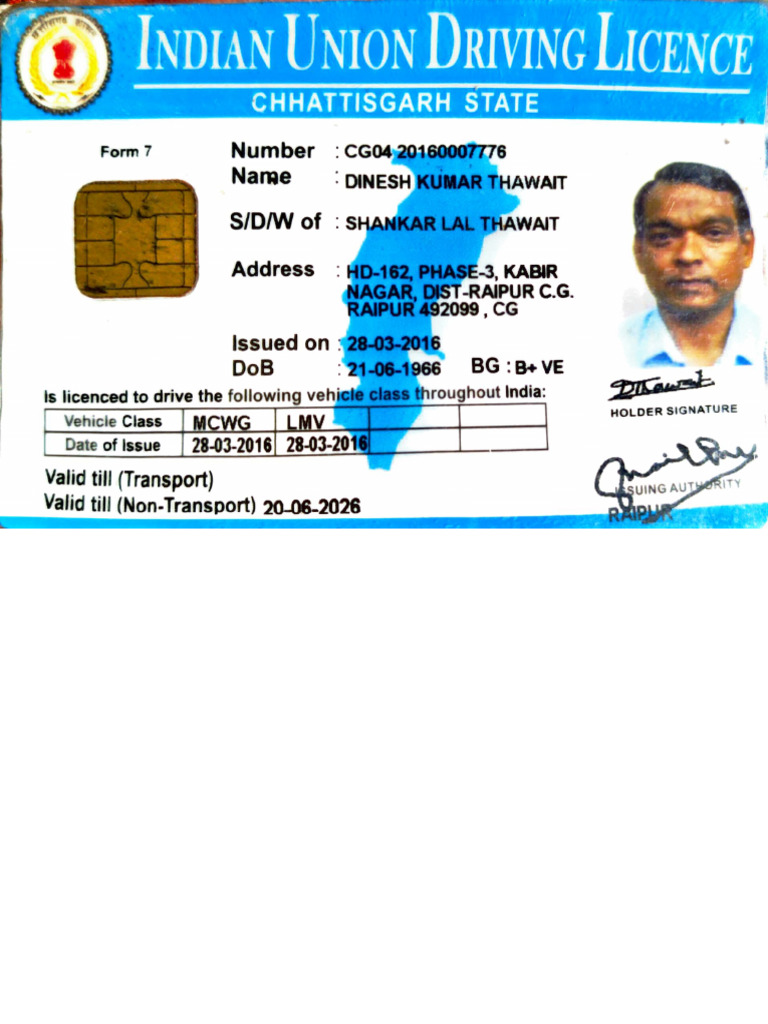 Driving Licence | PDF