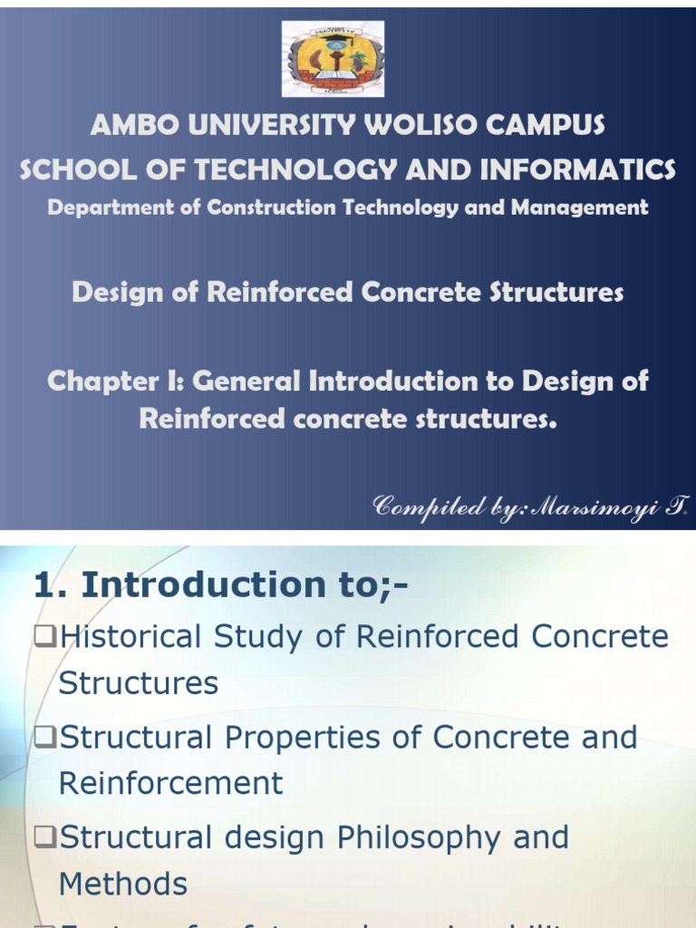 Chapter 1 RCS General Introduction 2024 (1) | PDF | Concrete | Strength ...