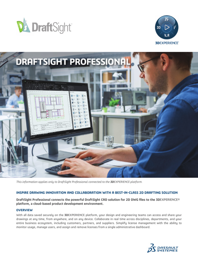 DraftSight Professional Datasheet | PDF | Software | Computing