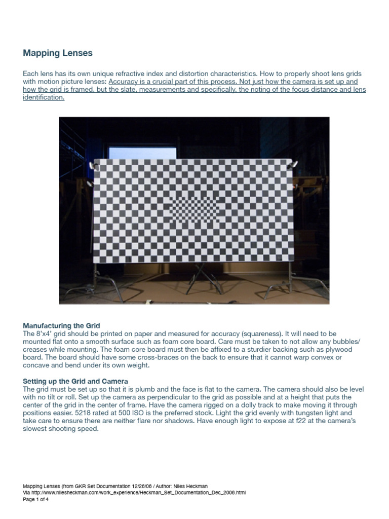 Mapping Lenses for Lens Distortion | PDF | Zoom Lens | Camera Lens
