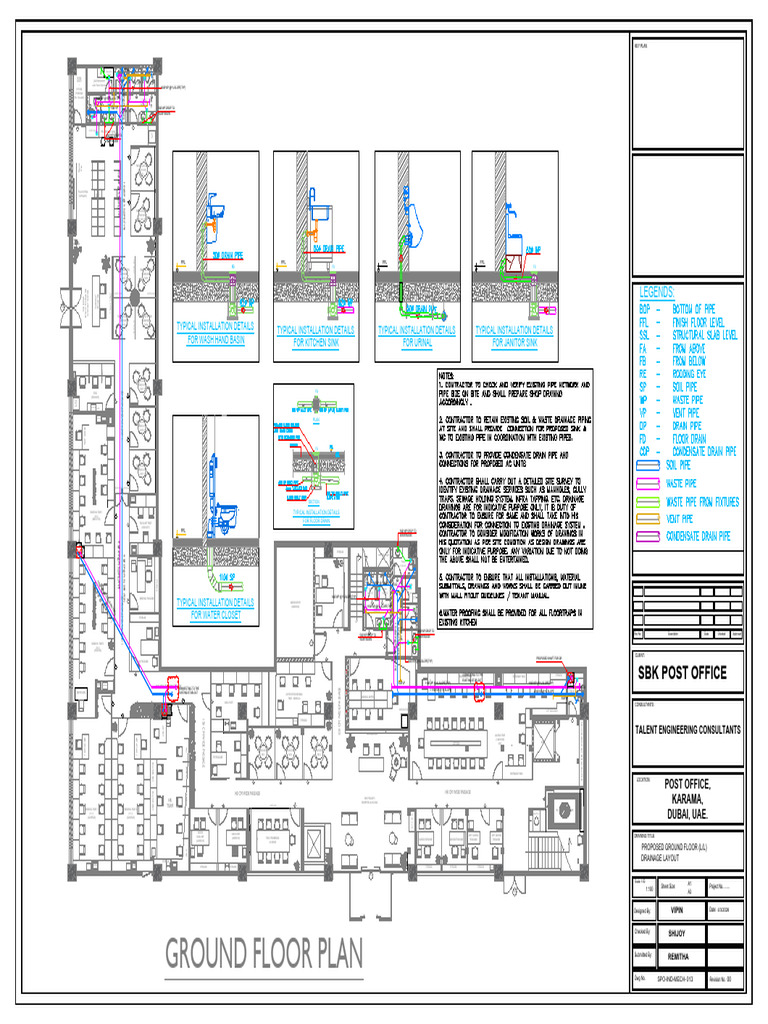 Proposed Drainage Layout Rev 01 | PDF | Sanitation | Hygiene